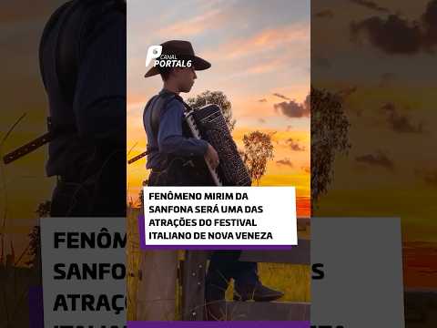 Fenômeno mirim da sanfona será uma das atrações do Festival Italiano de Nova Veneza