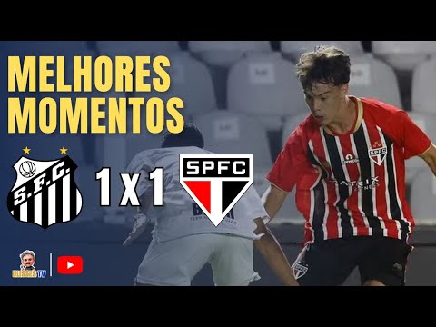 MELHORES MOMENTOS | SANTOS 1X1 SÃO PAULO | FINAL (IDA) - PAULISTÃO SUB-20 | UlissesTV
