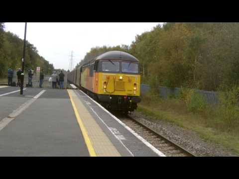 (HD) Colas Rail 56087 Passes Water Orton with The Boston Steel
