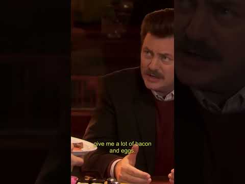 Breakfast Chaos: Michael Scott & Ron Swanson’s New Year! #shorts