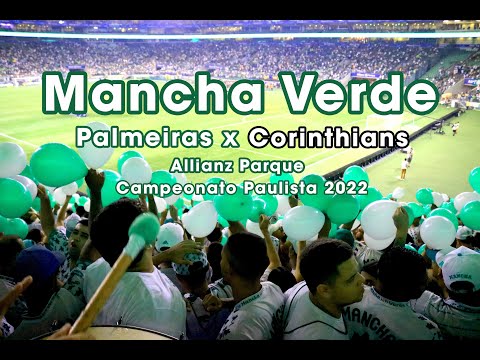 Mancha Verde na arquibancada no derby do Campeonato Paulista 2022