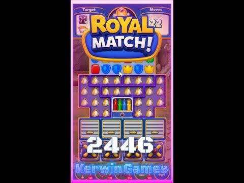 Royal Match Level 2446 - No Boosters Gameplay