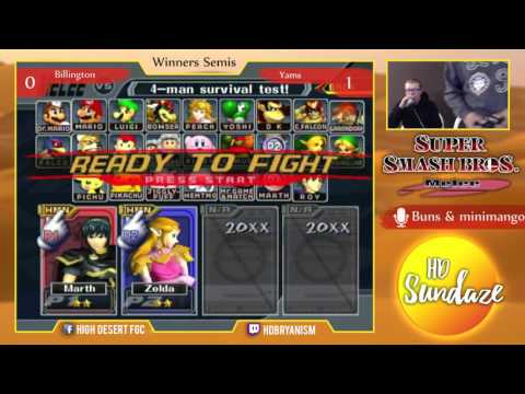 Billington vs Yamz  - HD Sundaze V - Melee Winners Semis