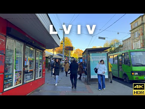 Daily Life in Lviv | 🇺🇦 Ukraine 2024 Walking Tour | 4K HDR