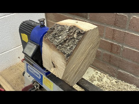 Oak Firewood Beaded Bowl - New tool - Wood turning