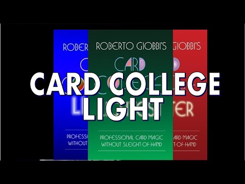 Book Review: Card College Light Series by Roberto Giobbi [[ Magic Book ]]