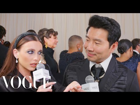 Simu Liu Embodies Karl Lagerfeld in Versace | Met Gala 2023 With Emma Chamberlain | Vogue
