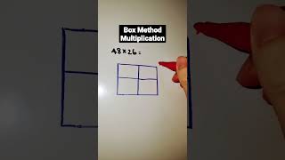 Box Method Multiplication #shorts