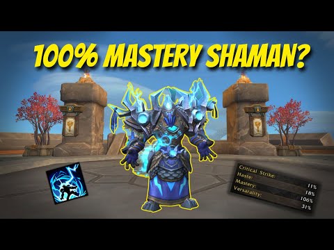 What happens when the Elemental Shaman reaches 100% Mastery?
