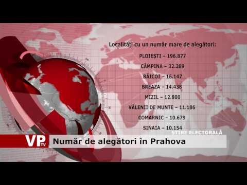 Număr de alegători în Prahova