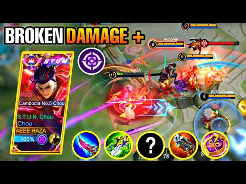 THE REASON WHY CHOU IS ALWAYS IN THE META | Passive + item | Chou New Gameplay 2023