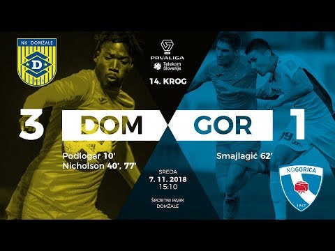 14.krog: Domžale - Gorica 3:1 ; Prva liga Telekom Slovenije 2018/2019