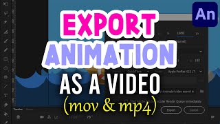 How To EXPORT Animations from Adobe Animate CC to 
