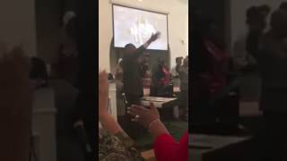 Cedric Ballard singing in Chicago We Offer Praise