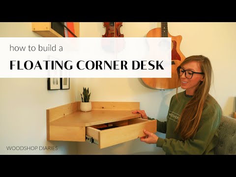 How to Build a Floating Corner Desk for Small Spaces