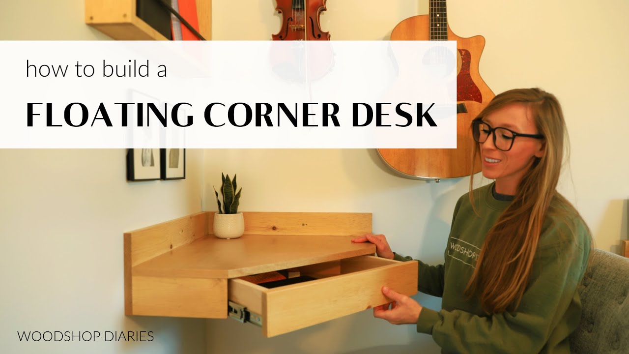 How to Build a Floating Corner Desk for Small Spaces