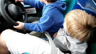 Jace &amp; Sander cruising Autopia (1/27/12)