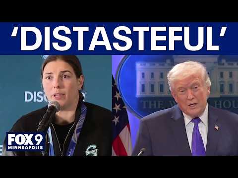 Team USA women's hockey player calls Trump's joke 'distasteful'