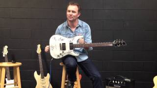 Video thumbnail for Def Leppard Autographed Schecter Hellraiser C-1 in Gloss White by JulianRockMemorial