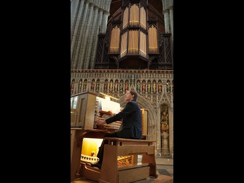 Alastair Stone prepares for Ripon Cathedral Summer Organ Festival 2024 on 18th June