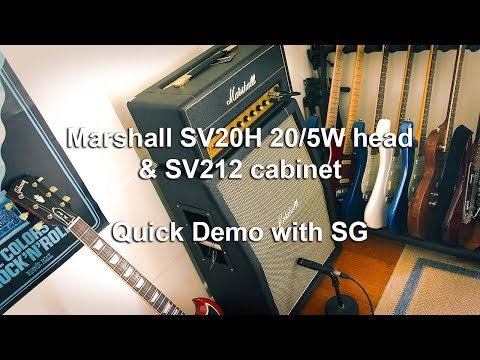 Marshall SV20H & SV212 - SG Quick Demo