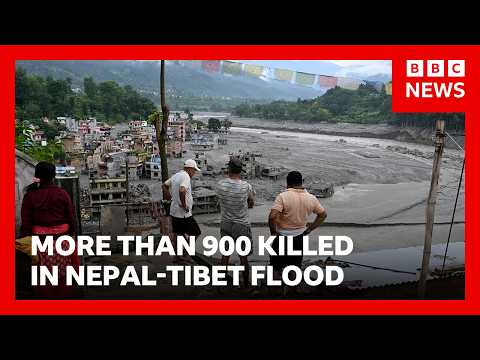 More than 900 people killed in Nepal-Tibet flood | BBC News