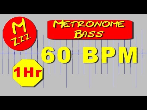 Metronome 60 BPM Bass Metronome Sound Effect 1 Hours - Royalty Free