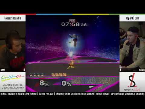 NC Melee Arcadian 4 Top 24 L3 - CMac (Marth) vs. Vianny (Fox)