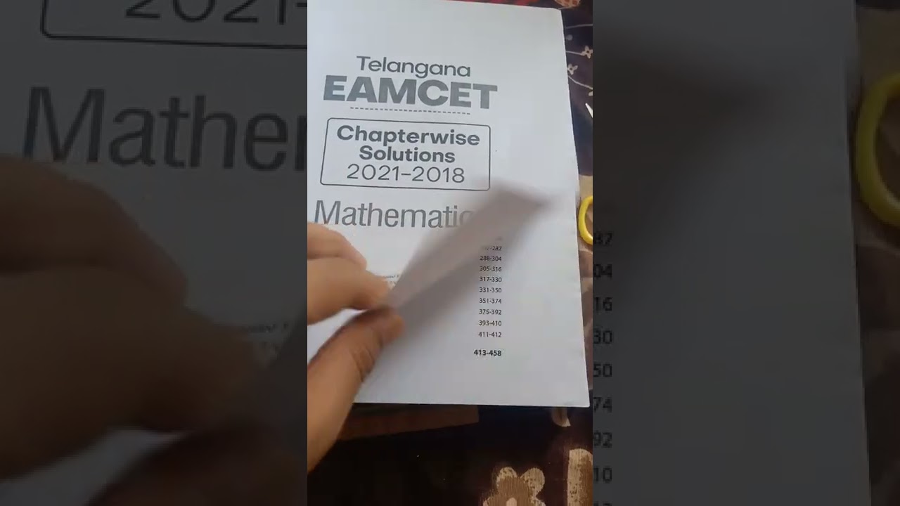 #Arihant TS EAMCET mathematics chapter wise solutions 2018-21