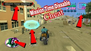 Mission Time Disable Cheat | how to disable mission in GTA Vice City | GTA Vice City cheats code