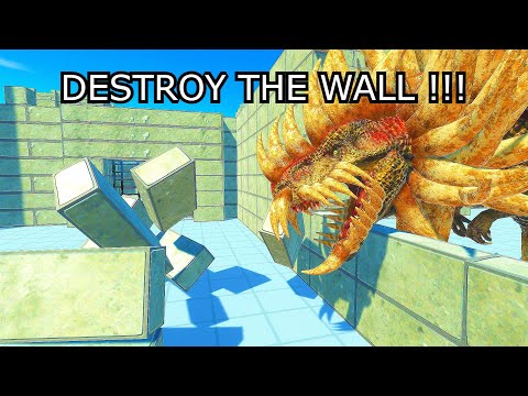 Break the WALL ! Who is the Strongest ? - Animal Revolt Battle Simulator