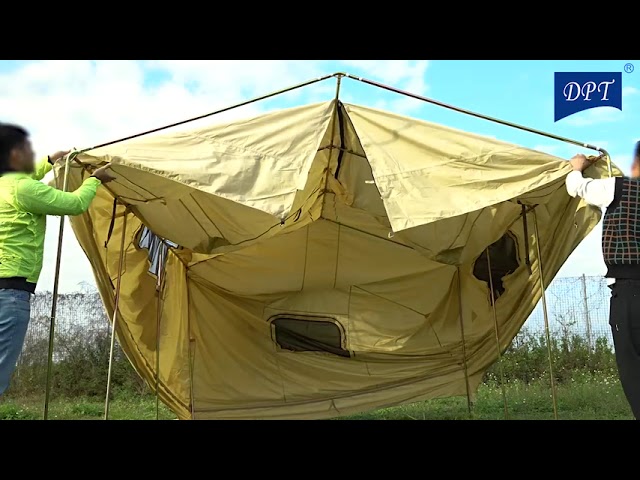 خيمة المجلس قماش كانفاس 3.7*3*2.25م- متينة وتتحمل الظروف القاسية، سهلة التركيب والنقل، توفر تهوية وحماية ممتازة،ضمان سنتان