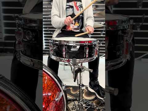 Ludwig LM404 Acrolite 5x14" Snare Drum Black Galaxy Vintage 1980's #2 image 15