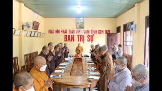 Kon Tum: BTS Phật giáo tỉnh họp thường kỳ chuẩn bị cho Đại lễ Phật đản PL. 2566