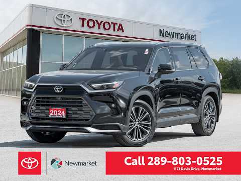 2024 Toyota Grand Highlander Hybrid Platinum AWD in Black for sale at Newmarket Toyota in Newmarket, ON