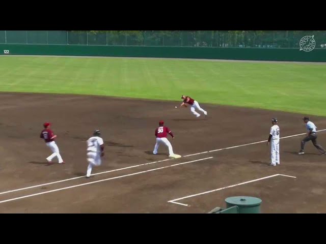 【ファーム】イーグルス・藤田 素早いカバーリングを見せる!! 2021/7/23 M-E(ファーム)