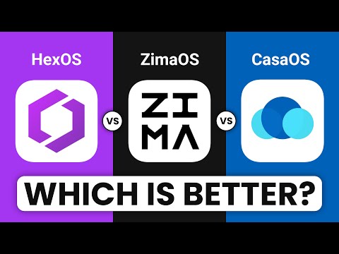 ZimaOS vs HexOS vs CasaOS - Which Home Server is The BEST?