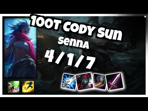 100T Cody Sun Senna BOT (4/1/7) vs KALISTA Gameplay Replay - Patch 10.18