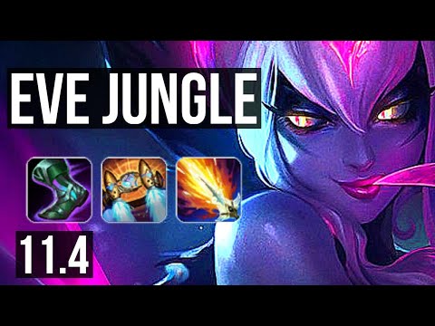EVELYNN vs LILLIA (JUNGLE) | 10/0/1, 1300+ games, 1.6M mastery, Legendary | EUW Diamond | v11.4