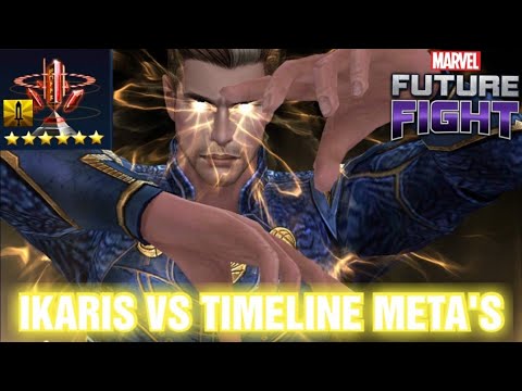 Ikaris vs Timeline Meta's with Obelisk Marvel Future Fight #mff #Histromorphic #Ikaris