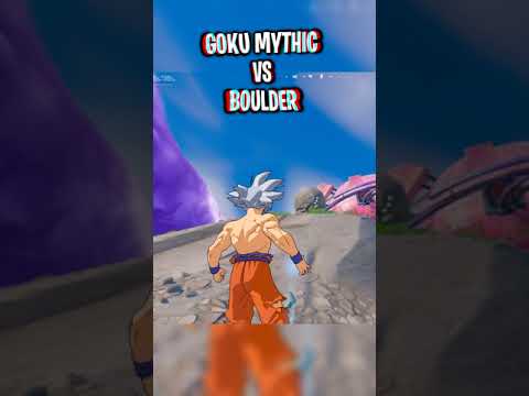 GOKU MYTHIC vs INDIANA JONES BOULDER 😲🤯 #Shorts