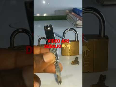 Tres formas de abrir un candado sin llave.  video ahi👇👇👇👇👇👇👇