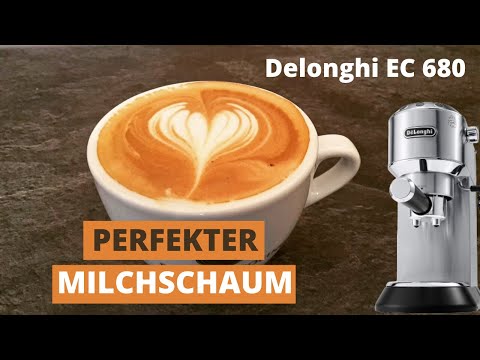 Perfekter Milchschaum mit der Delonghi EC680 Siebträger Kaffeemaschine | für  Latte-Art