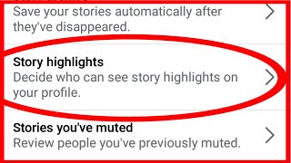 Facebook Highlights Story Hide settings | Friends, Custom | Decide who can see story highlights