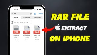 iOS 17: How To Open RAR Files On iPhone! [Extract .RAR]