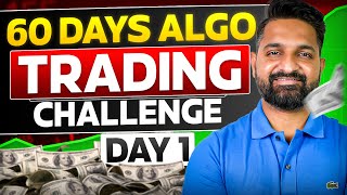 60 Days Trading Challenge | Day 1 | Free Cryptomaty Algos |@cryptomatyofficial | Theta Gainers