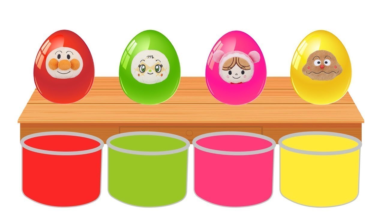 アンパンマン 色を学ぶ アニメ カレーパンマン ばいきんまん メロンパンナちゃん 子供向けアニメ Anpanman toys animation 39