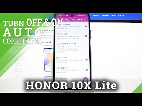 How to Turn On Auto Correction in HONOR 10X Lite – Disable Auto Correction