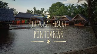 preview picture of video 'Wisata baru siang sampai malam Jungkat Beach atau Jungkat Resort Pontianak 2018'