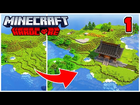CRAZY Island Base Build in Hardcore Minecraft!